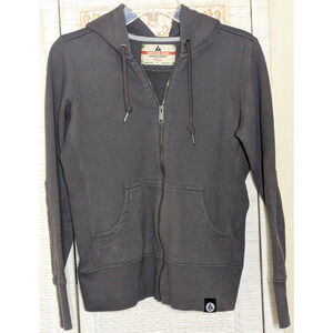 American Giant Hoodie Womens S Gray Full Zip Sweatshirt Heavyweight USA Classic